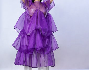 open lace back dress Beaux Organza Dress  SIMKHAI