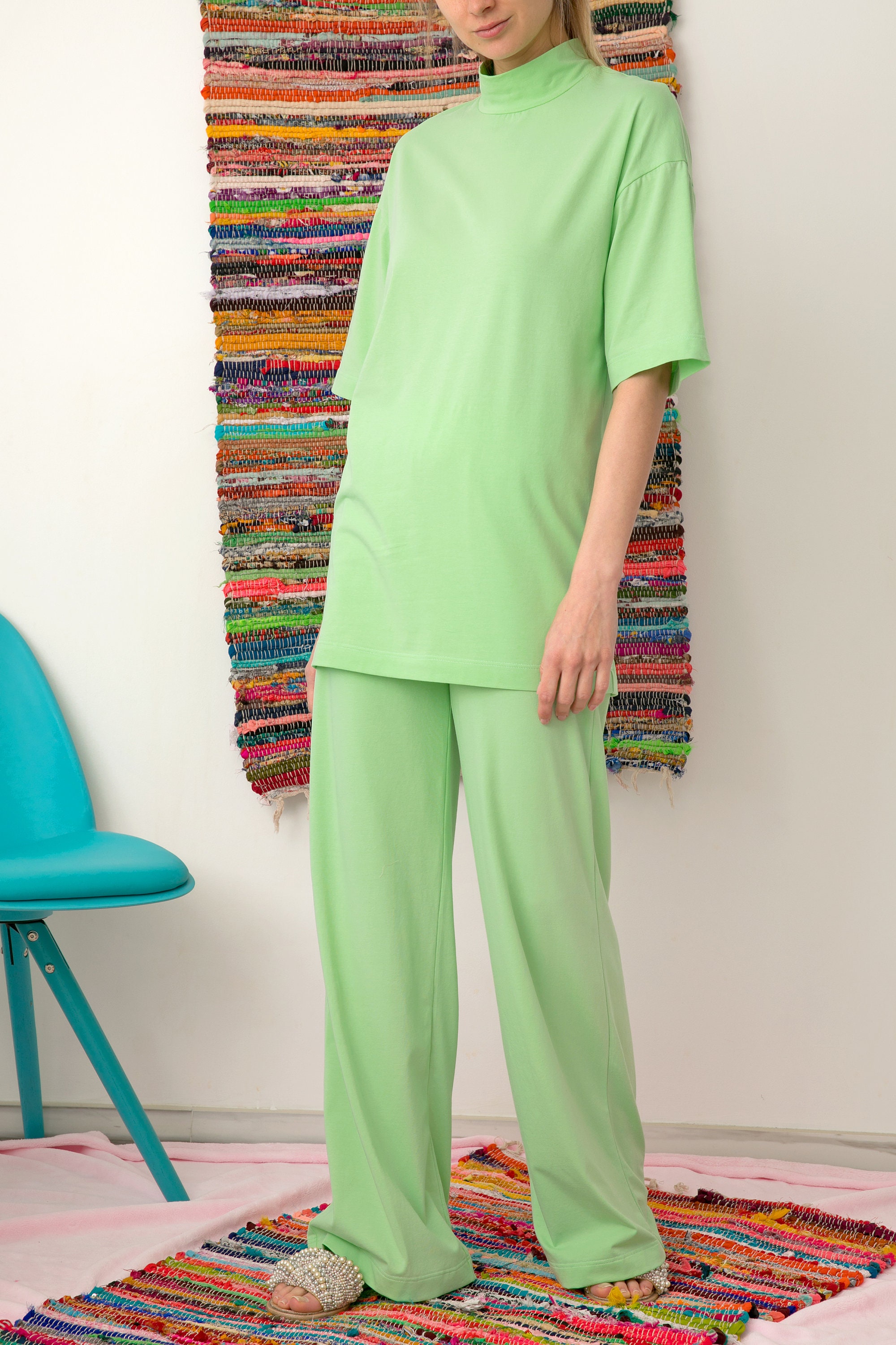 Mint Suit Comfy Set Women Loungewear Set Mint Loungewear Etsy