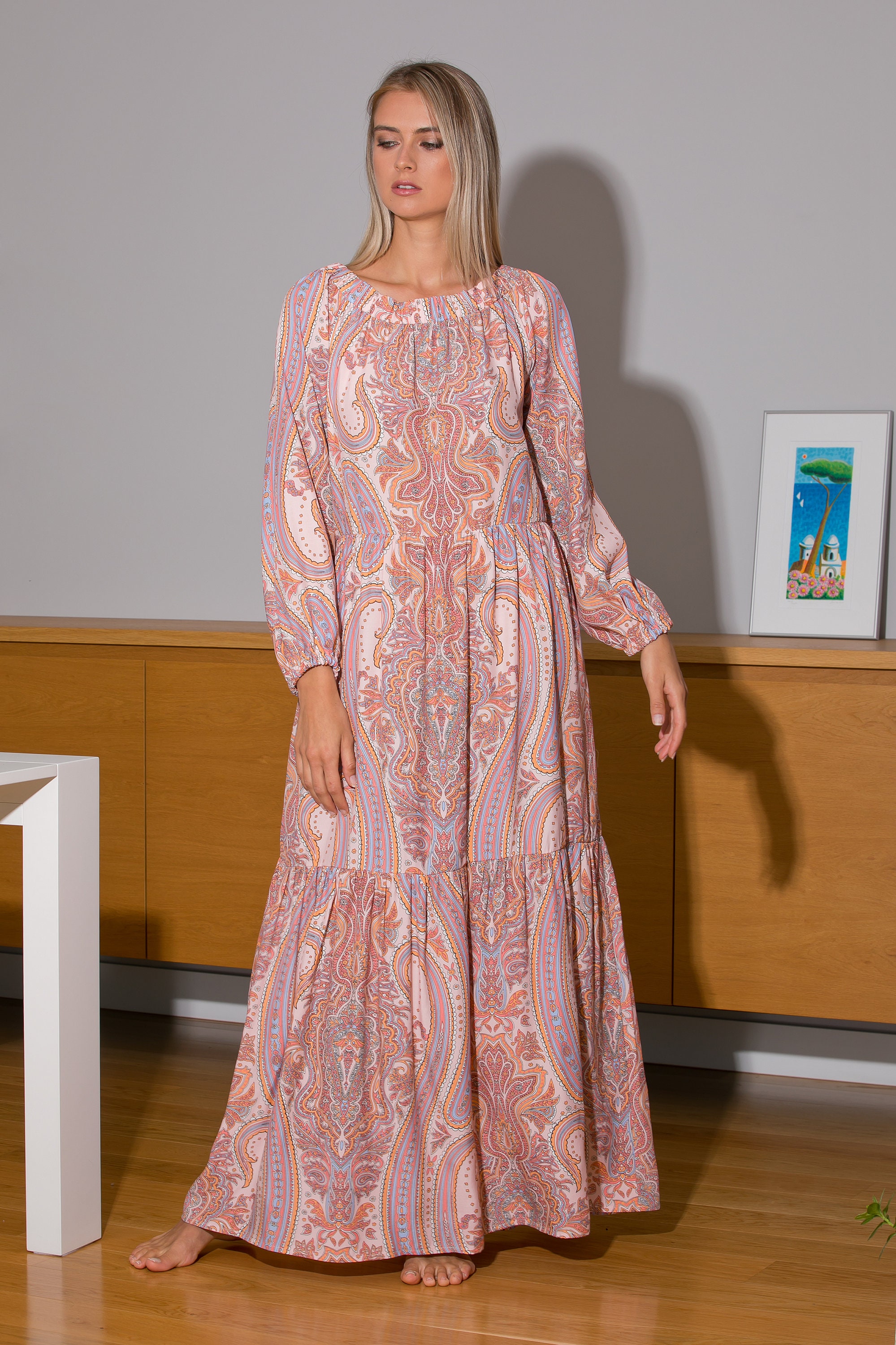 maxi boho kleid