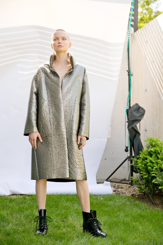 Wool Coat for Women Futuristic Clothing Winter Coat - Etsy