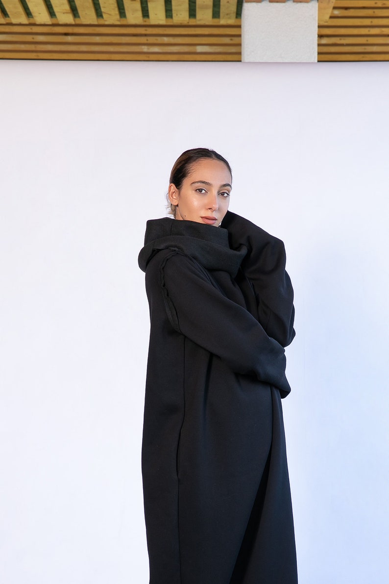 Black Turtleneck Dress Long Sleeve Dress Winter Dress - Etsy
