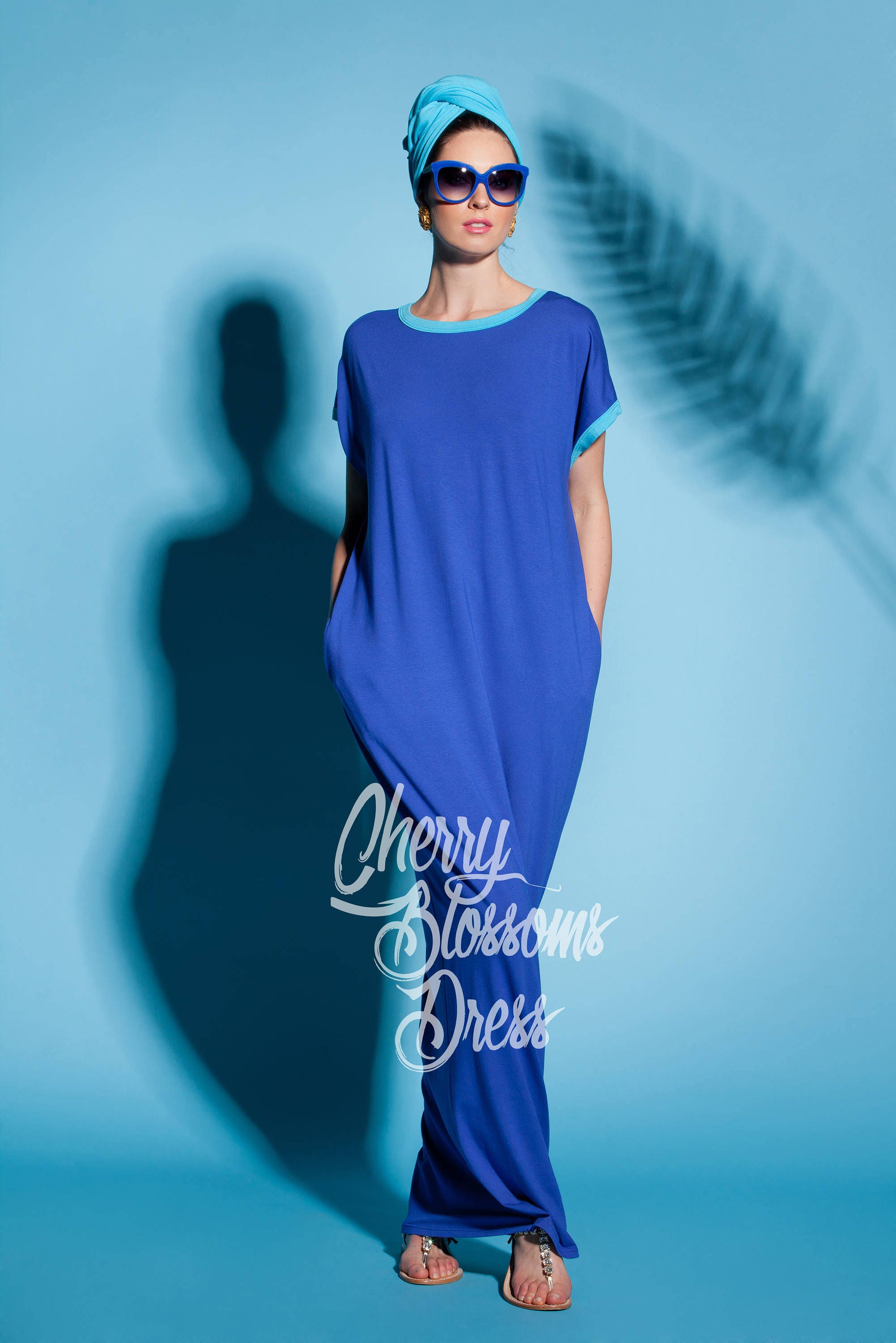 royal blue dress with pockets