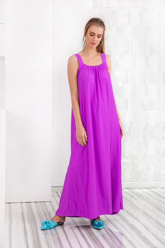 Paarse zomerjurk sale
