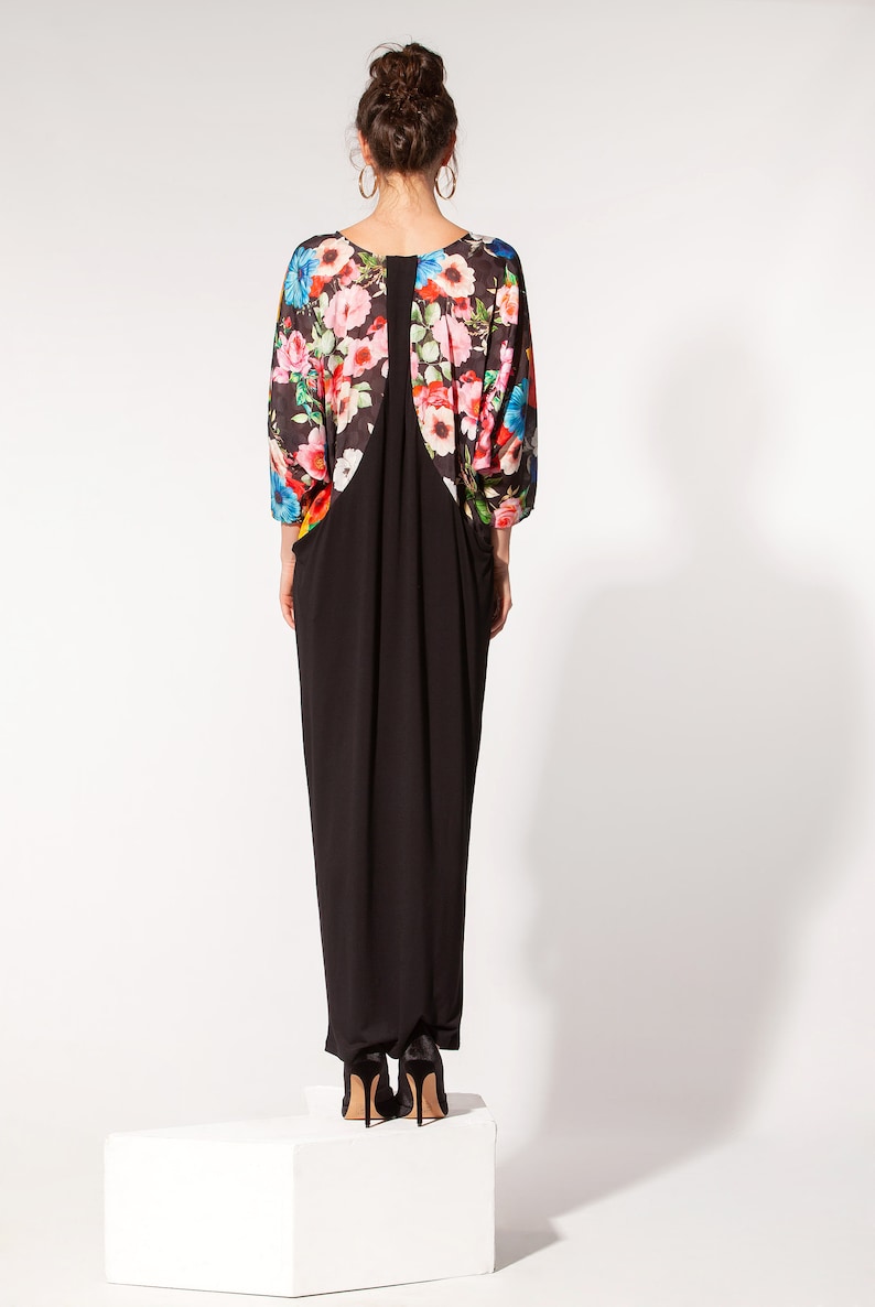 045.378 Floral Long Sleeve Maxi Dress