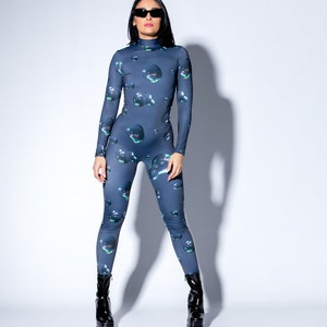 Rave Bodysuit, Festival Outfit, Rave Outfit, Catsuit, Spandex Catsuit, Festival Clothing, Rave Party image 7