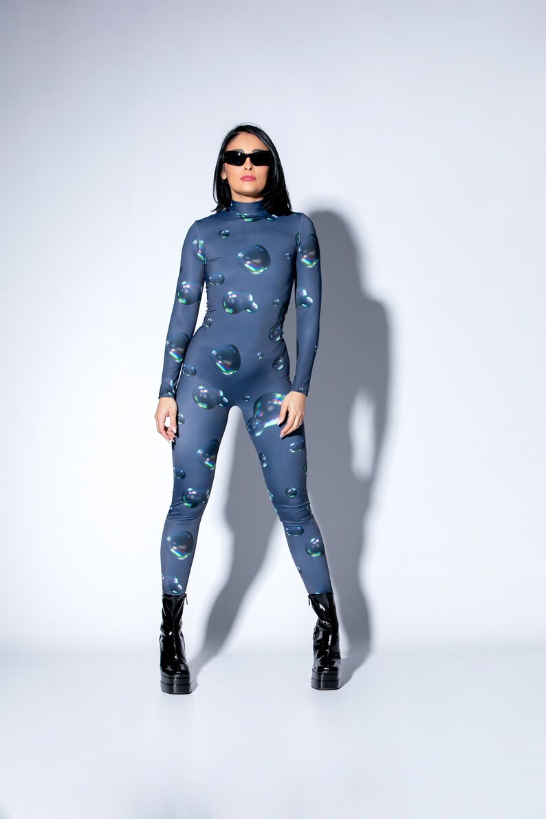 Rave Bodysuit, Festival Outfit, Rave Outfit, Catsuit, Spandex Catsuit, Festival Clothing, Rave Party image 7