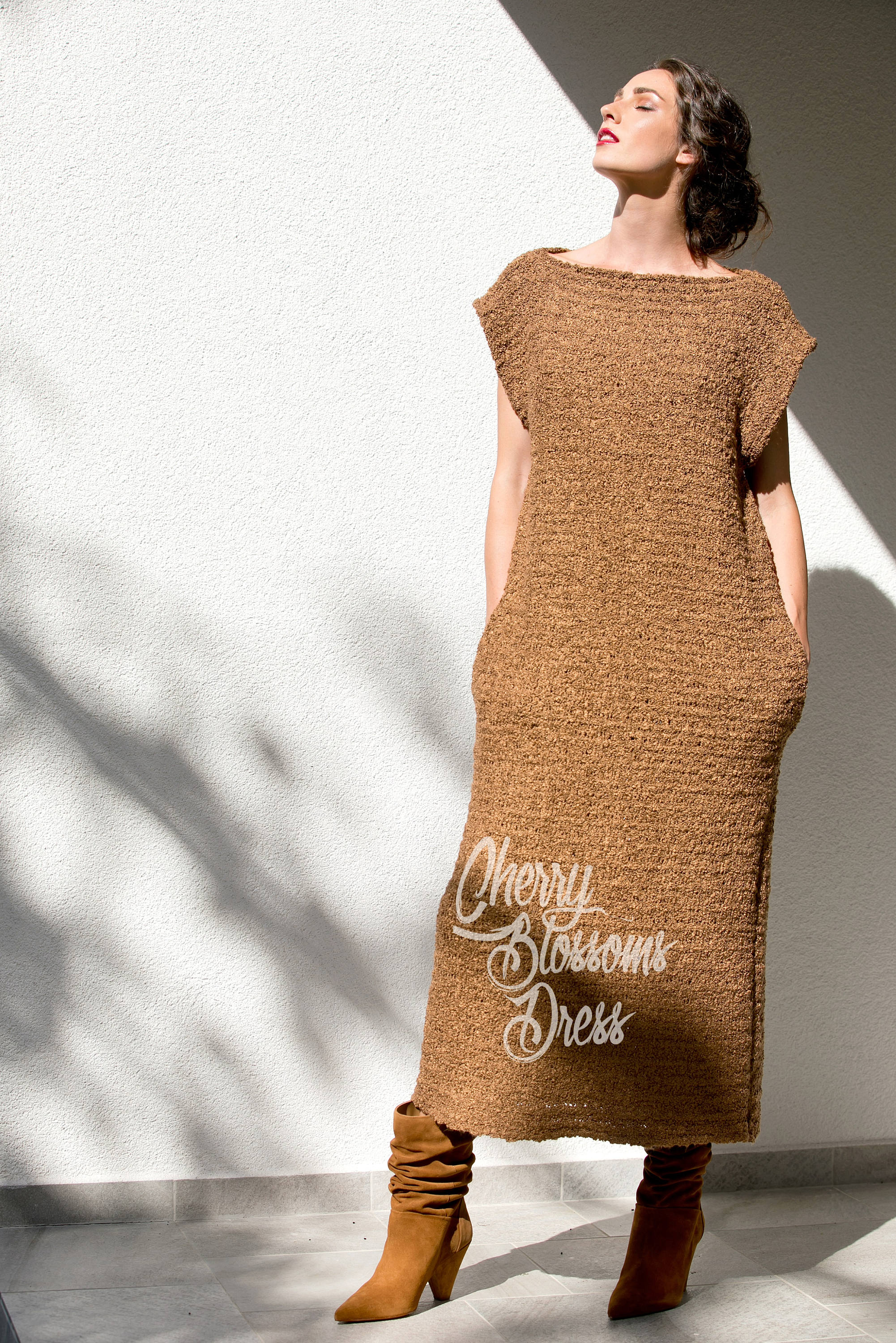 knitted oversized jumper dress