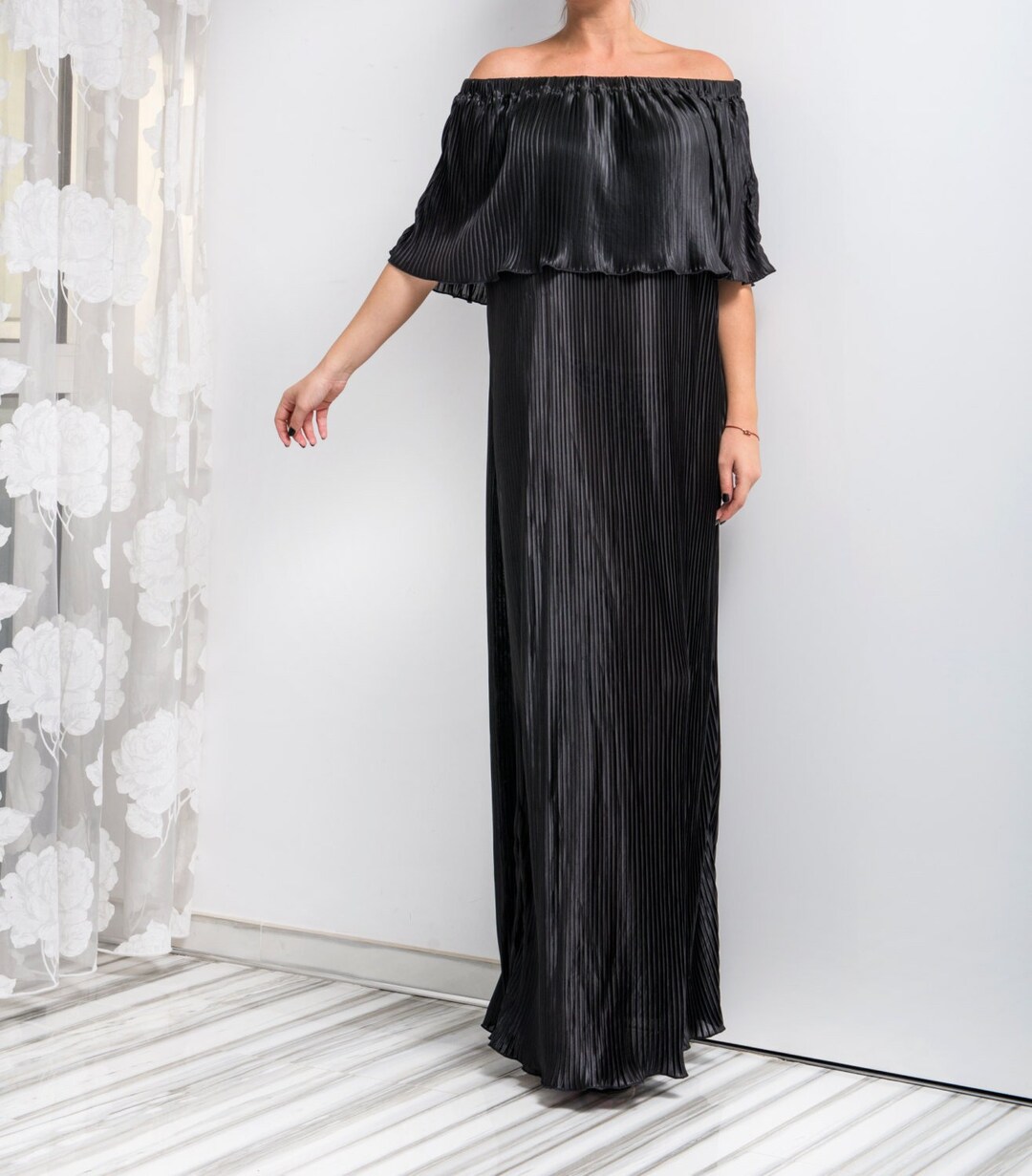 cutout maxi dress JENDUE Ivy Denim length_Asymmetrical Color:yellow Designer Indian Cocktail Dresses
