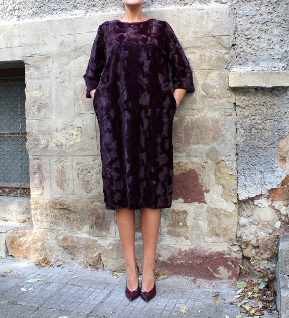Marsala Dress w/ Side Shirring main image 0