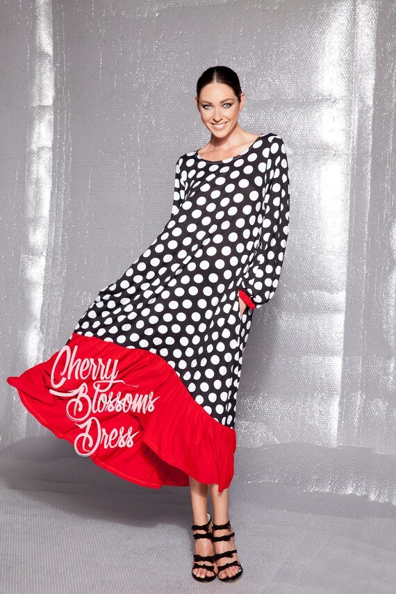polka dot maxi dress plus size