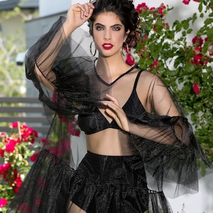 Handmade See Through Dress, Custom Dress by measurements, Sheer Mesh Dress, Black Dress, Sheer Overlay Dress, Gothic Clothing