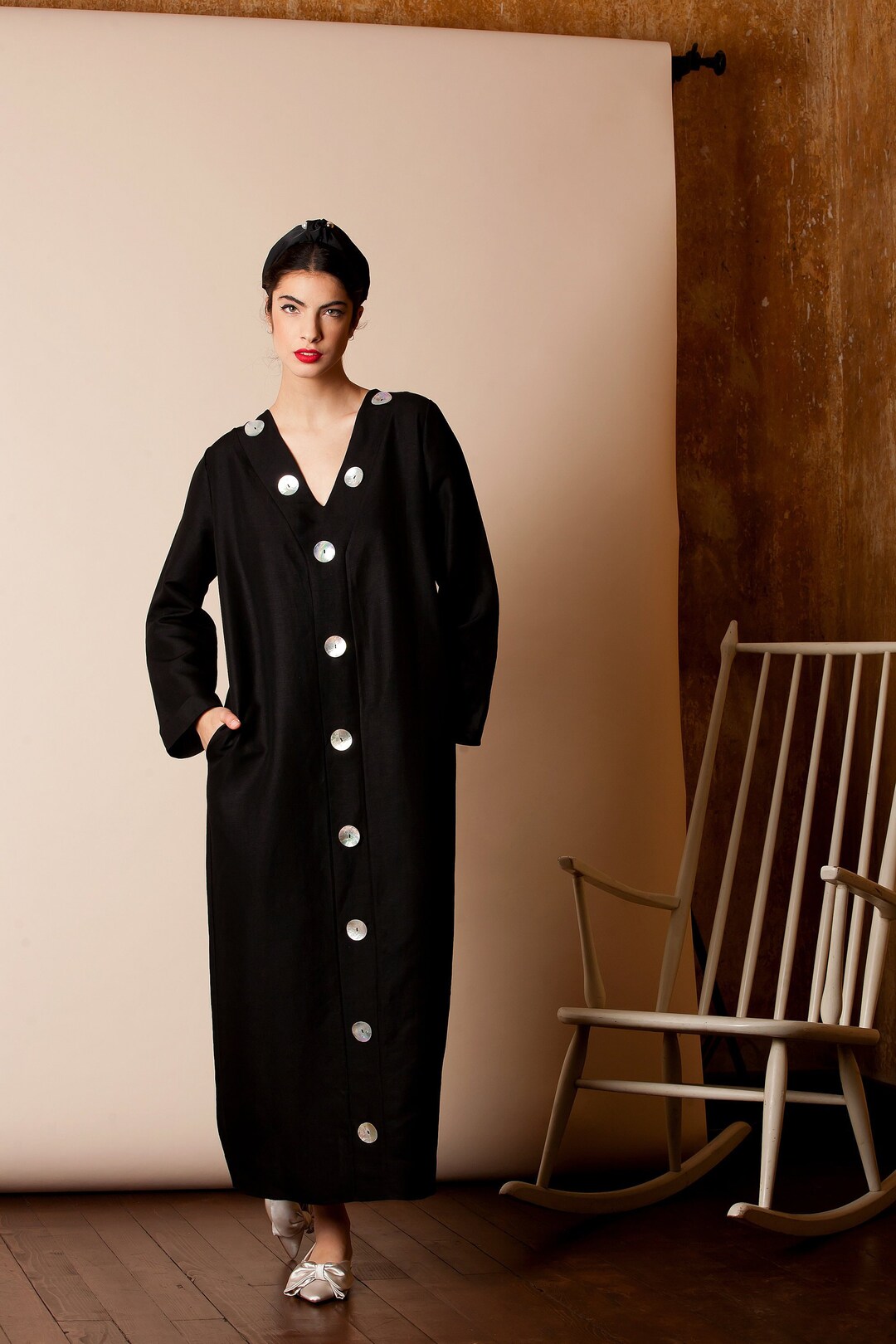 Carmen – Tailored Linen Maxi Dress