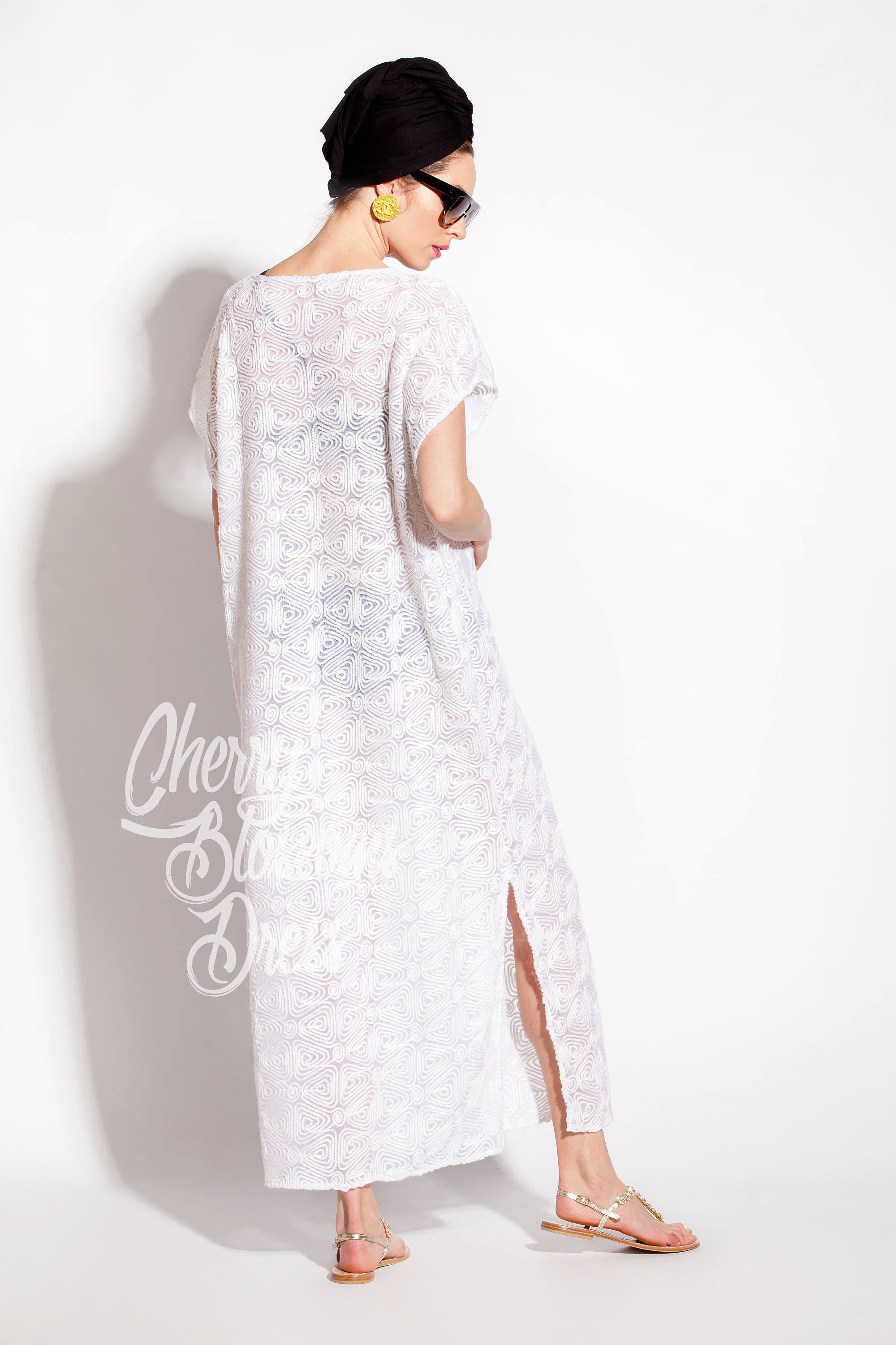 Lace Beach Cover Up Lace Dress Beach Dress White Maxi Etsy