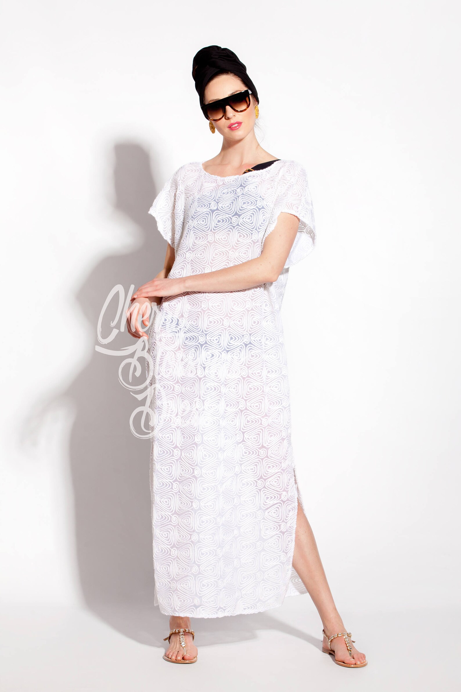 Lace Beach Cover Up Lace Dress Beach Dress White Maxi Etsy