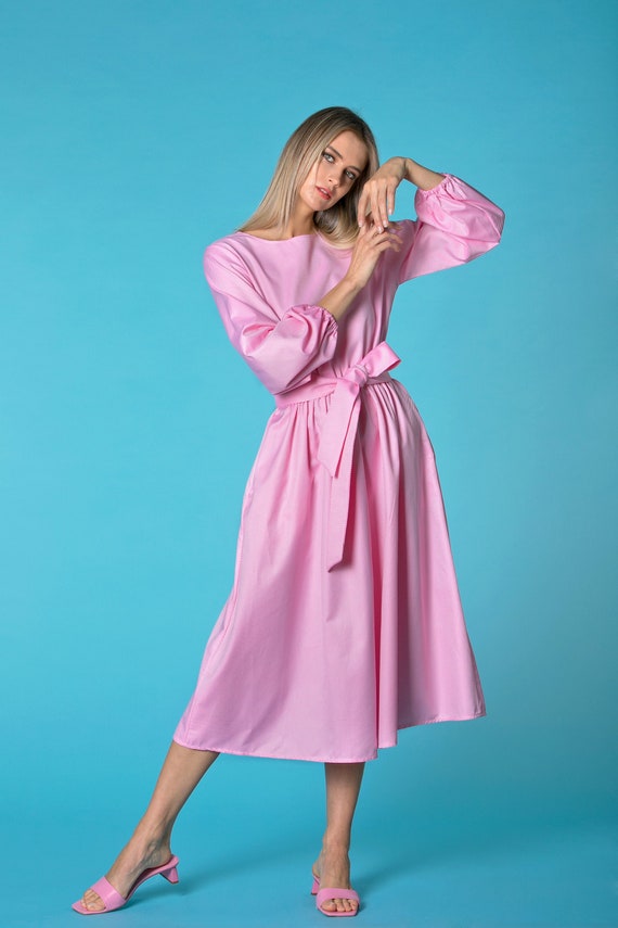 light pink swing dress Porsha Pink Doll Swing Dress  Pocket Watch and Petticoats