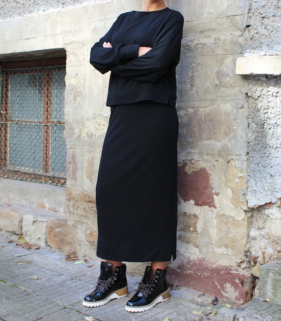 sweater maxi skirt set