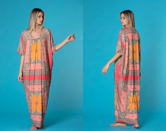 Kaftan Maxi Robe, Abaya, Vêtements Boho, Robe d’été ample, Robe Hippie, Robe Mandala, Beach Caftan, Plus Size Maxi Robe, Robe de maternité