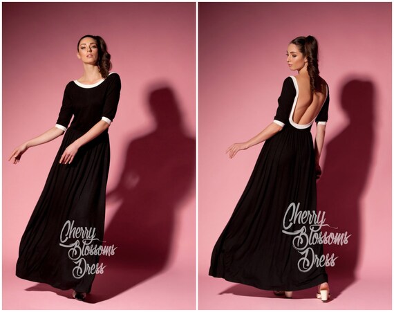 plus size backless dress