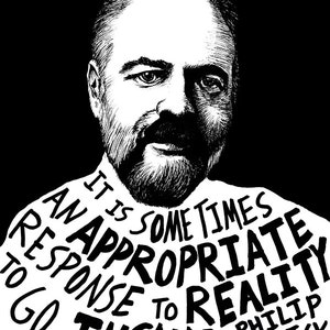 Philip K. Dick Portrait Art Print: Signed Pen & Marker Illustration (12x16) imagem 1