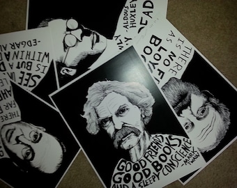 GRAB BAG [Lot of 5 random Author prints w/ minor imperfections]