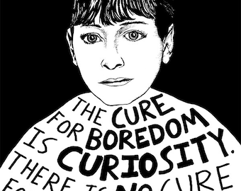 Dorothy Parker - Author Portrait & Quote - 12x16 Art Print for Classrooms, Libraries and Book Lovers
