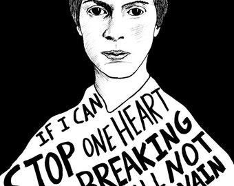 Emily Dickinson - Author Portrait & Quote - 12x16 Art Print for Classrooms, Libraries and Book Lovers