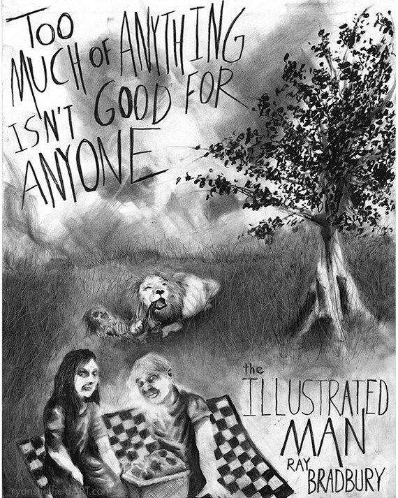 The Illustrated Man Dust Jackets By Ryan Sheffield Etsy