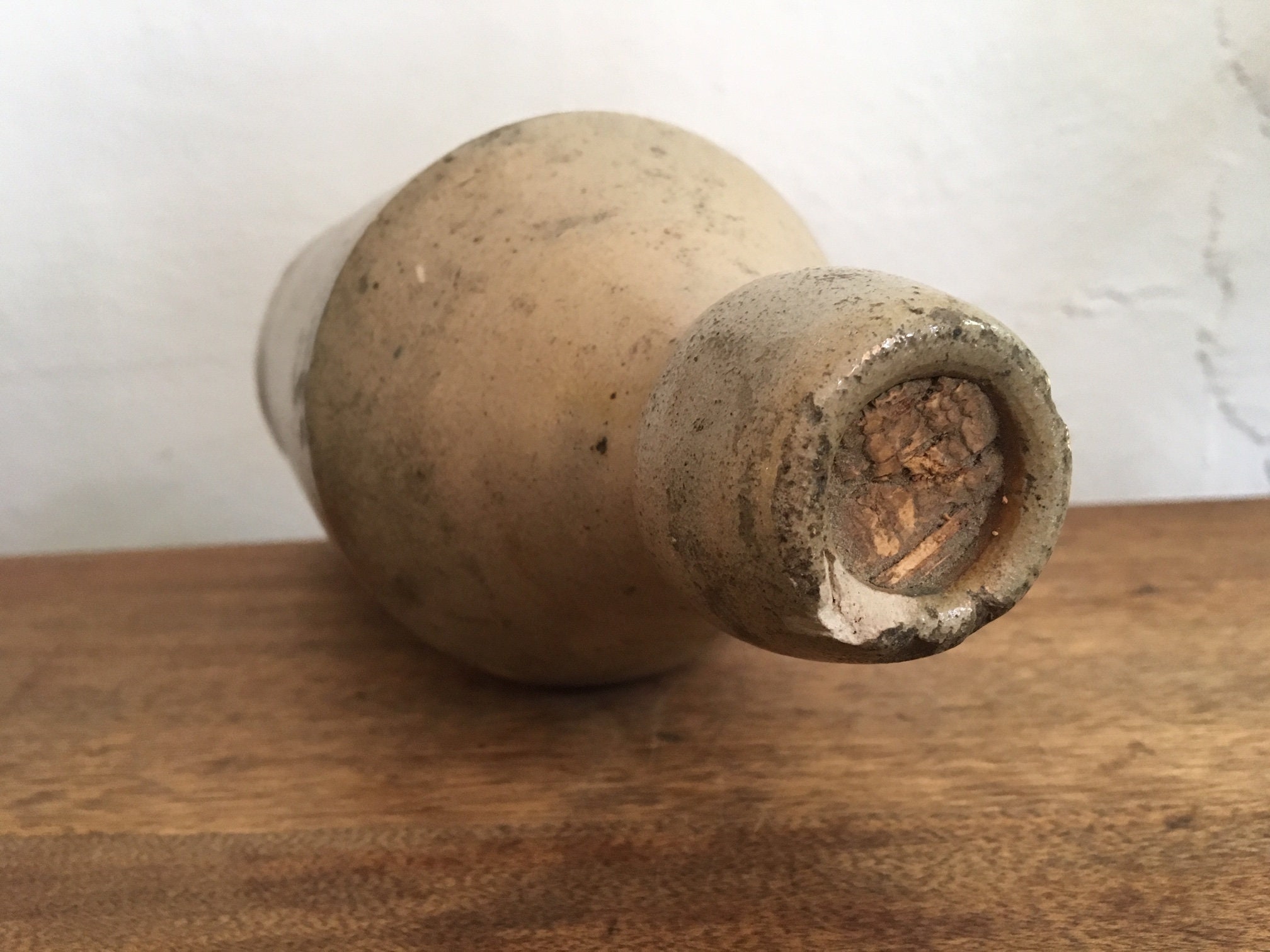 Antique Stoneware Beer Bottle 1800s Plain Pottery Rustic - Etsy