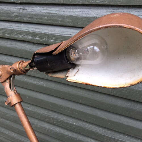 Vintage Industrial shops Lamp, Machinist Work Light, American circa 1960s