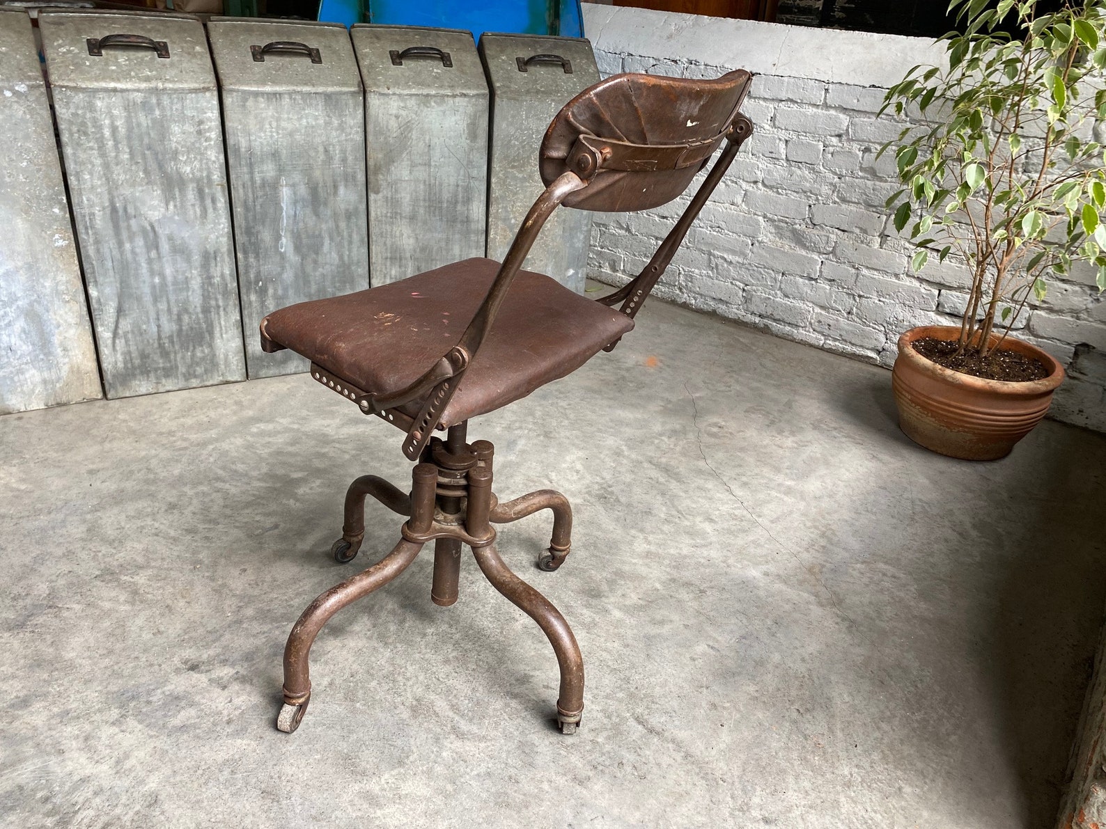 Antique Domore Chair Industrial Office Chair Task Chair Etsy