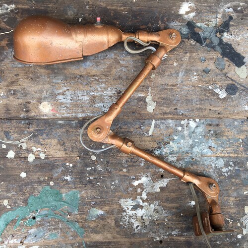 Vintage Industrial shops Lamp, Machinist Work Light, American circa 1960s