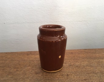 Antique Creamer Pot, English Stoneware, Plain Pottery from 1800s item no.1