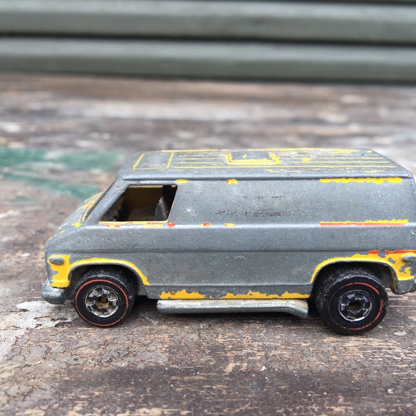 Vintage Toy Van, Diecast Redline, Matchbox Car, Hot Wheels 1974 Mattel, free domestic shipping