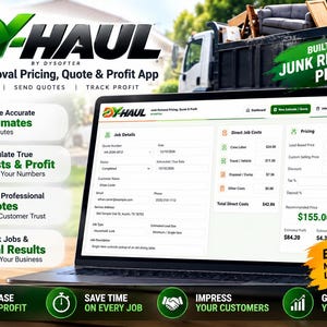 Calculadora de precios, software de presupuestos y cotizaciones para la eliminación de basura (descarga digital)
