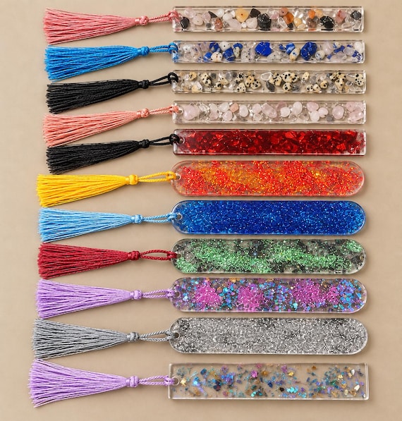 Resin Bookmarks with Tassle