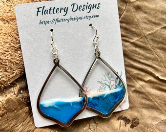 Ocean Resin Earrings