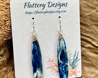 Ocean Resin Surfboard Earrings