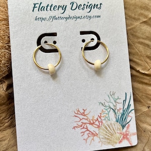 Hawaiianische Puka Shell Creolen