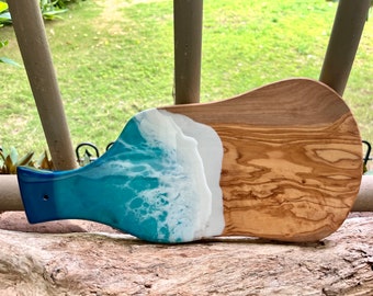 Ocean Resin Olive Wood Charcuterie Board