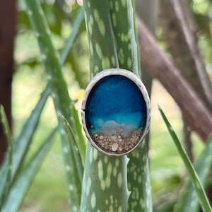 Ocean Resin Ring - 8