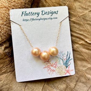 Floating Edison Triple Pearl Necklace