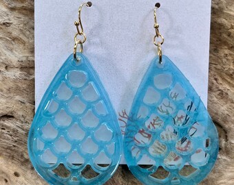 Resin Mermaid Earrings