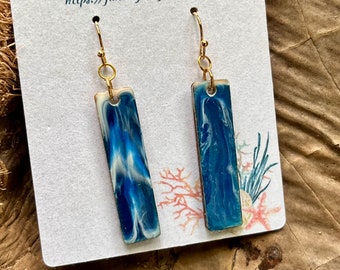 Ocean Resin Earrings