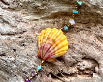 Hawaiian Sunrise Shell Bracelet