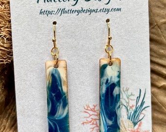 Ocean Resin Earrings