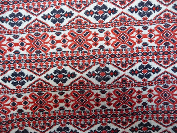red double knit fabric