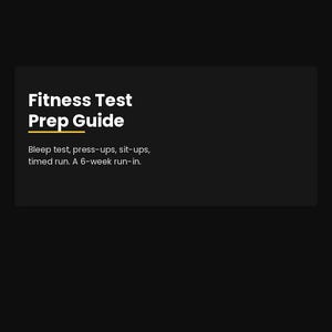 Leitfaden zur Fitnessprüfungsvorbereitung (PDF), Trainingsplan für den Bleep-Test, Vorbereitung auf Liegestütze, Sit-ups und Läufe, Fitness für Sicherheitskräfte