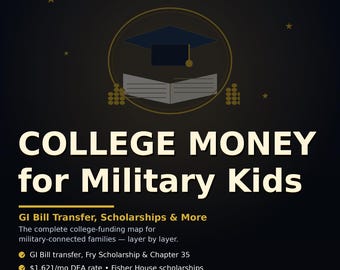 College Money for Military Kids: GI Bill Transfer, Fry & Chapter 35 Benefits, Scholarships and Savings — A Military Family Guide