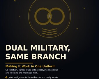 Dual Military, Same Branch: Co-Location, Career Decisions, Deployments & Family — A Marriage Guide