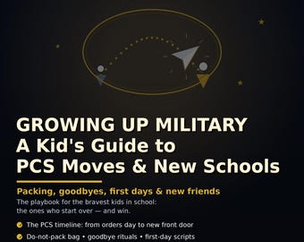 Growing Up Military: A Kid's Guide to PCS Moves & New Schools — Military Family Moving Book